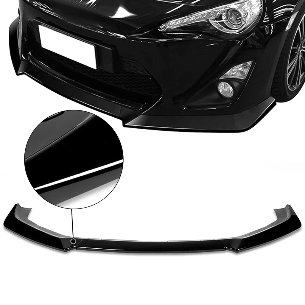 Gloss Black CS-Style Front Bumper Lip Guard Body Kit E885939