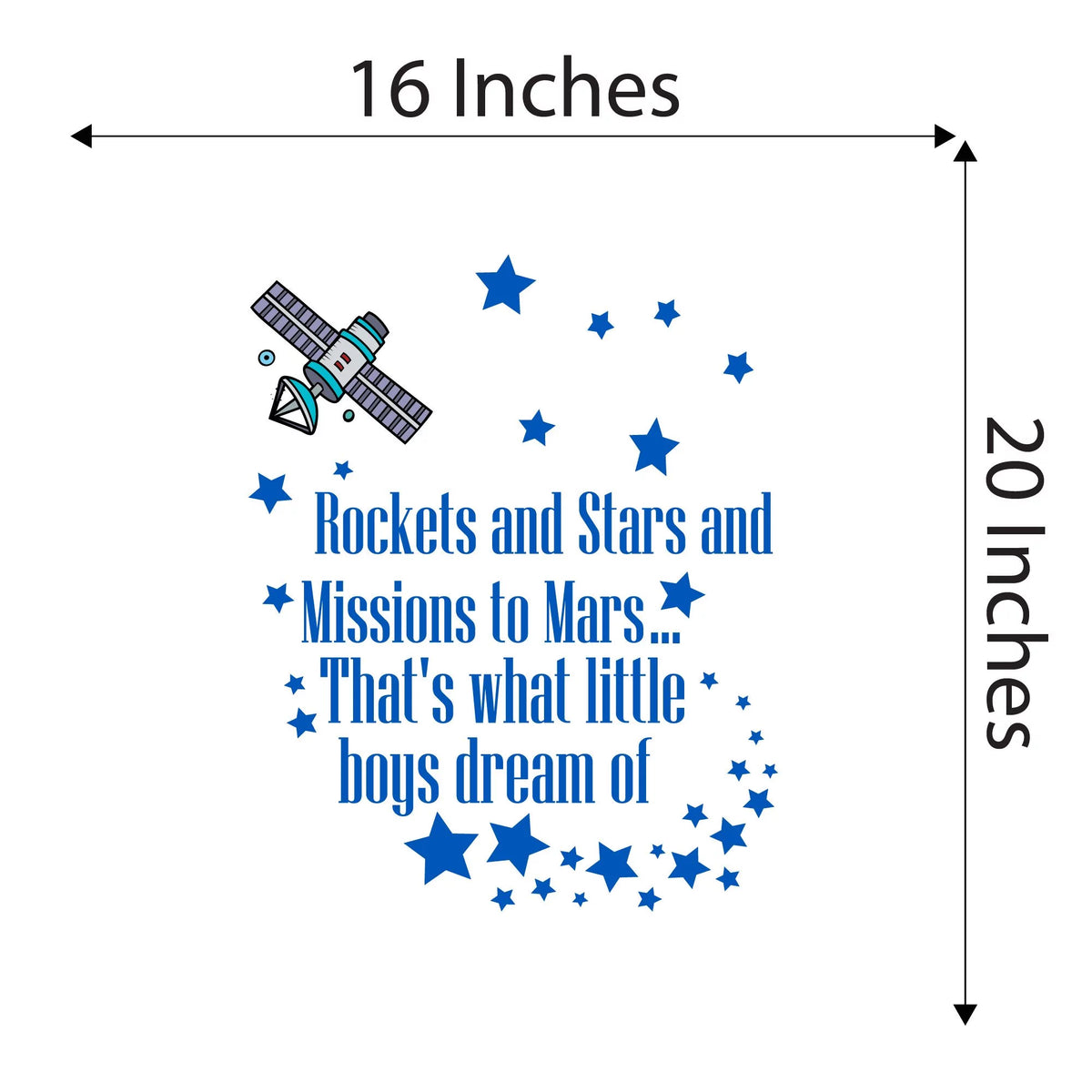 Rockets and Stars Wall Decal G1030