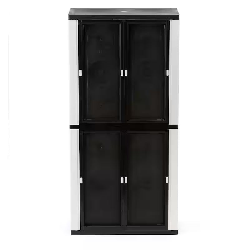 Gray Plastic Freestanding Garage Cabinet W6646