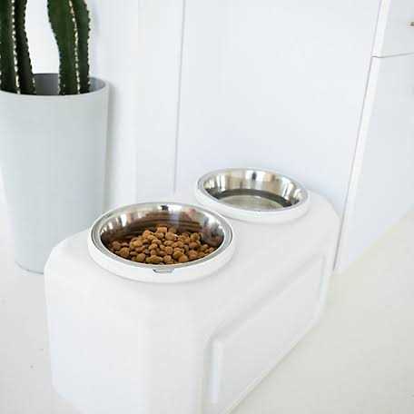 Elevated Dog Feeder with Storage J82912