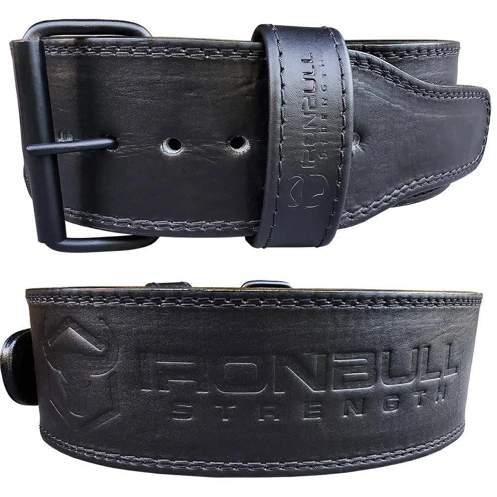 Black 2XL Leather Powerlifting Belt T403184