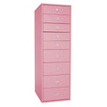 Light Pink 9 Drawer Makeup Vanity Storage Y5431