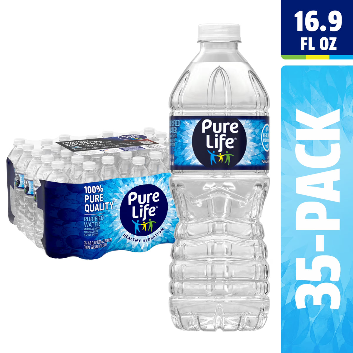 16.9 Fl Oz Purified Bottled Water (35 Pack) L47001