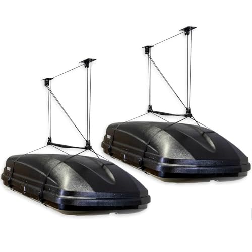 Cargo Box Ceiling Hoist with Pulley Lift System, Fits 8–10 ft Ceilings, Holds 150 lbs V790124