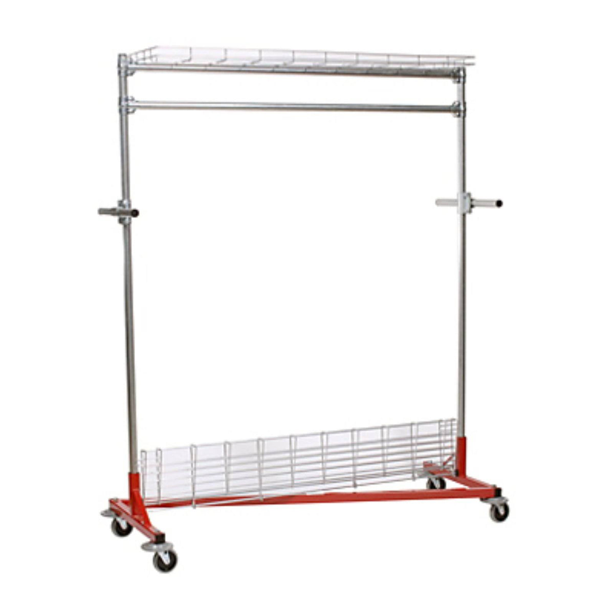 Blue Steel Rolling Garment Rack D150