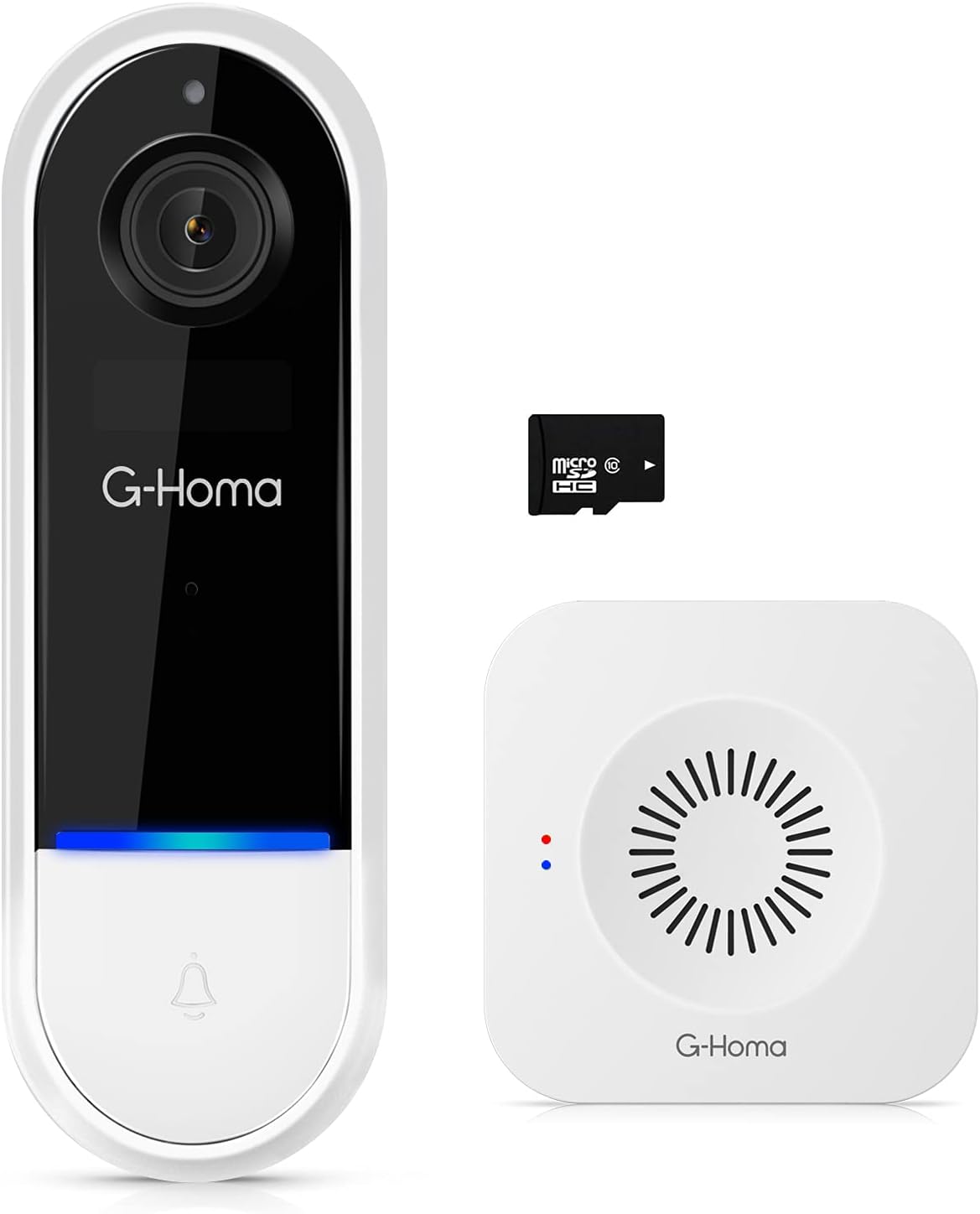 Wireless Video Doorbell with Chime, 1080p HD Night Vision, 2-Way Audio A9668