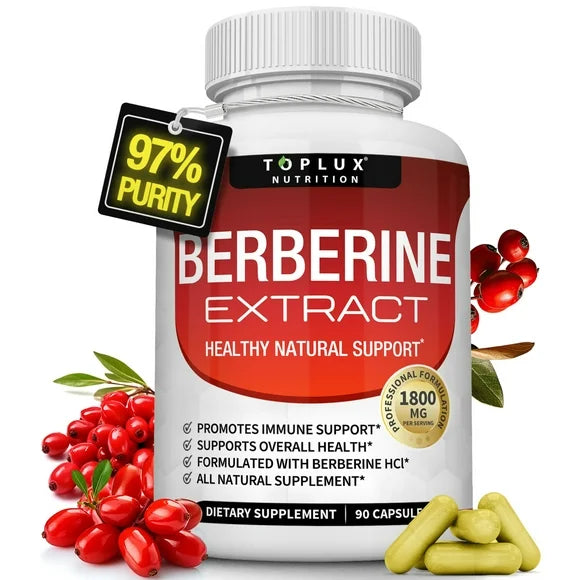 1800mg Berberine Hcl 90 Capsules J16437