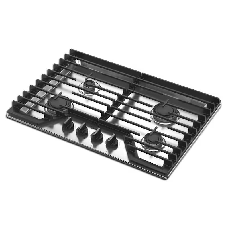 4-Burners Recessed Gas Cooktop in Stainless Steel W165632