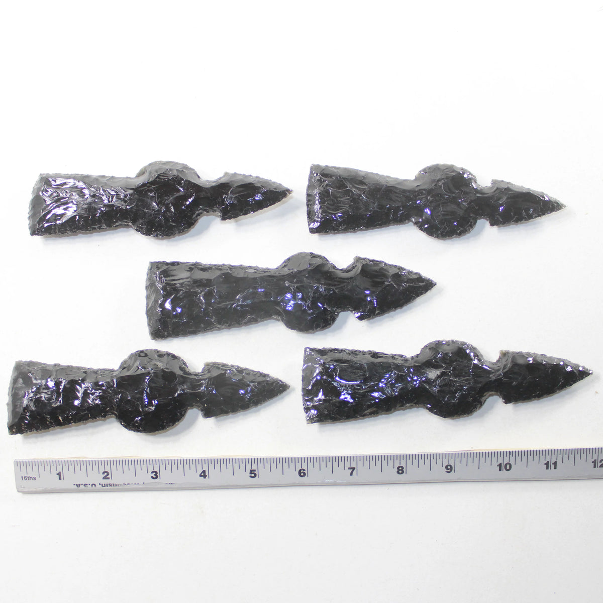 Obsidian Ornamental Tomahawk Heads K365
