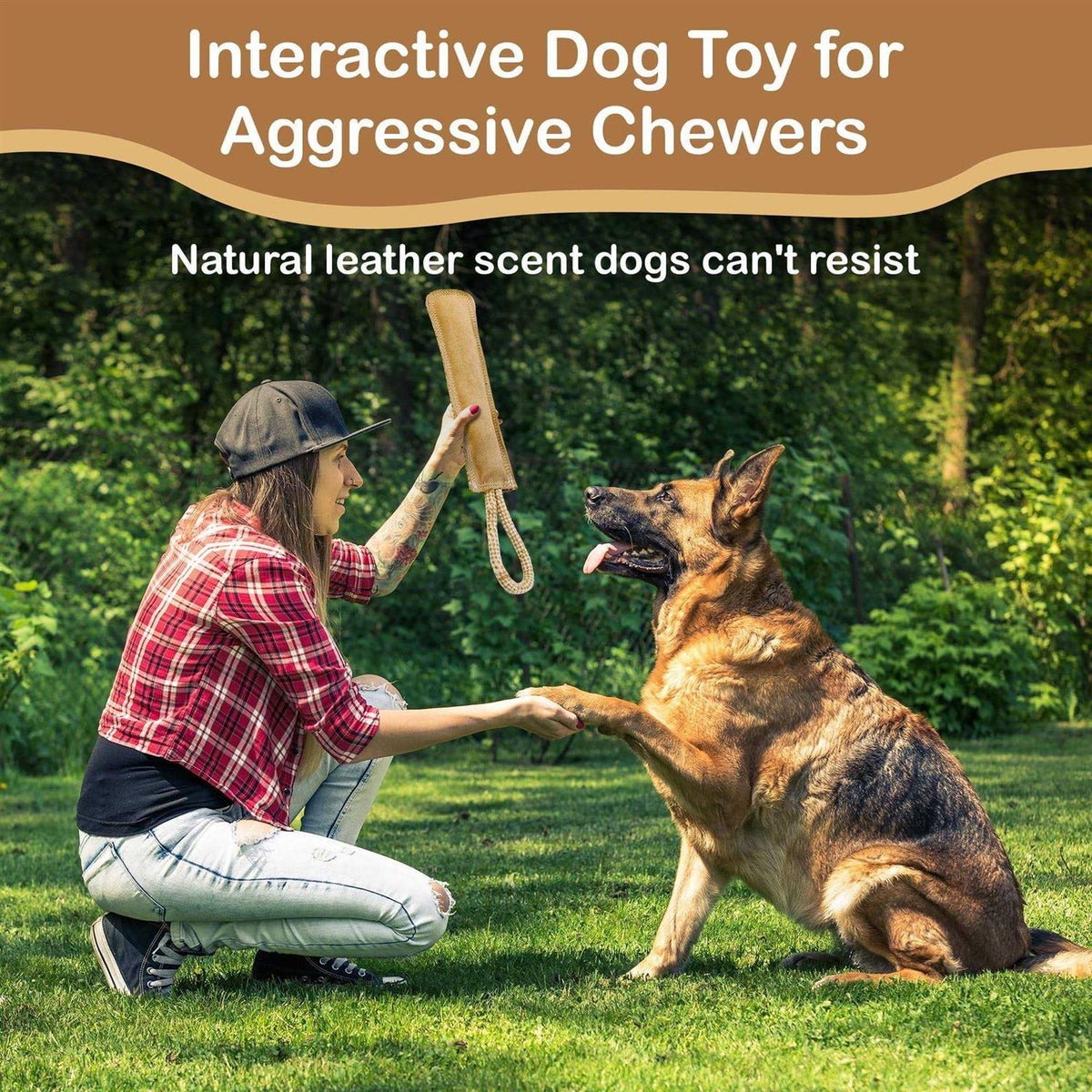 Dura-Fused Leather Dog Toy U427543