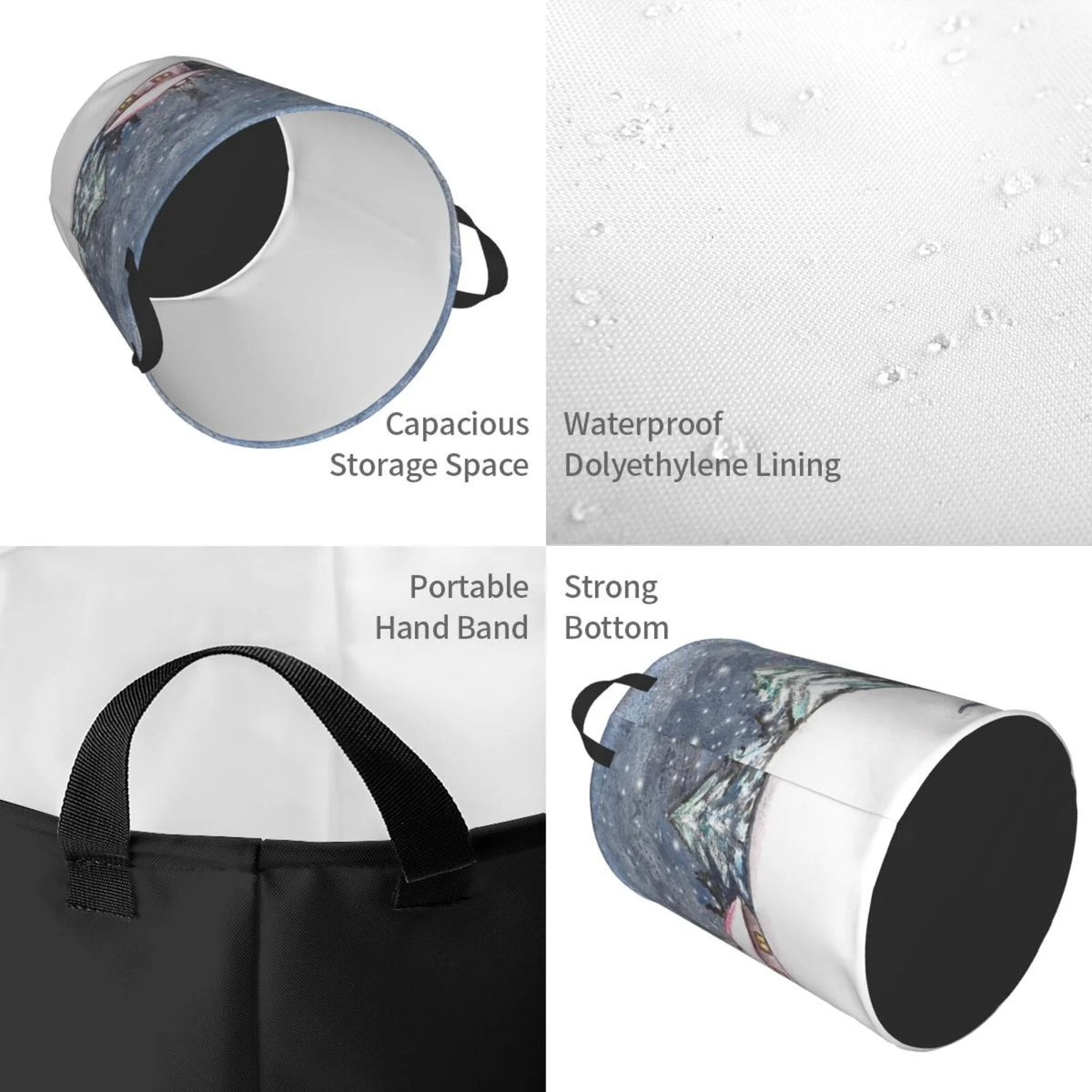 Collapsible Waterproof Laundry Hamper Q580616