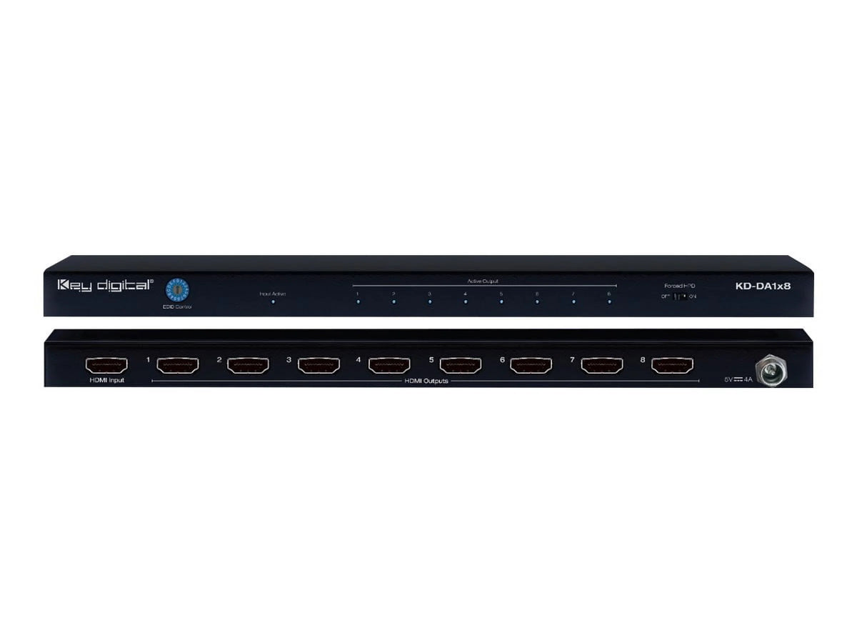 1 Input to 8 Outputs HDMI Distribution Amplifier A4490