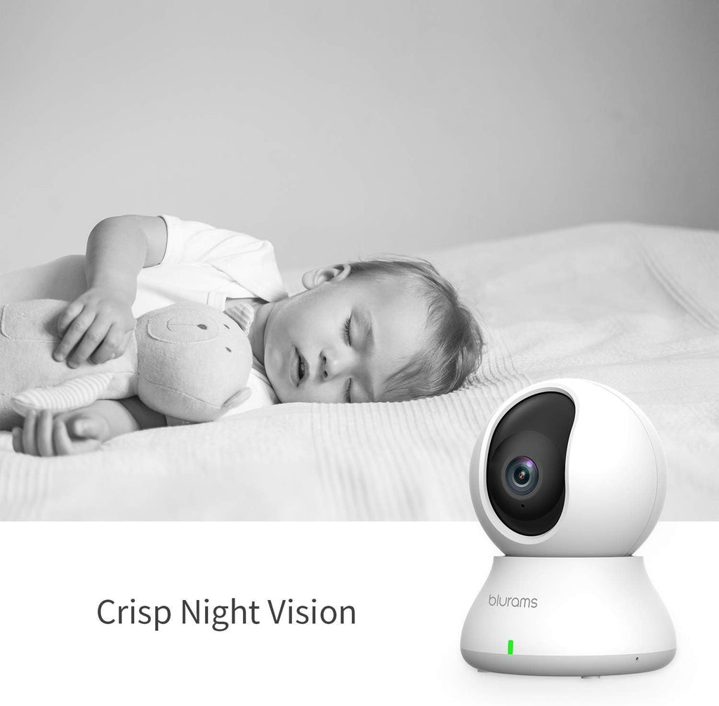 Indoor Security Camera Bundle Set, 1080p Baby Monitor Pet/Nanny Camera with Two-Way Audio, IR Night Vision, Pack of 2 L1326