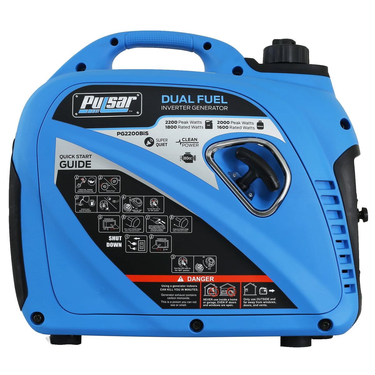 2,200 Watt Dual-Fuel Portable Inverter Generator Z28124