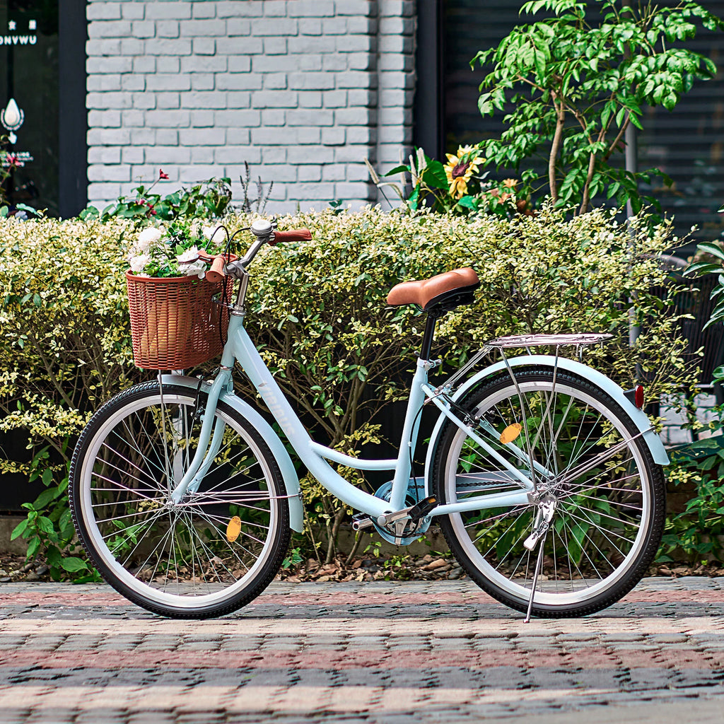 26 Inch Cruiser Bicycle with Basket Rack A31620