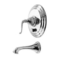 Satin Nickel Tub & Shower Trim Plate with Handle Q236