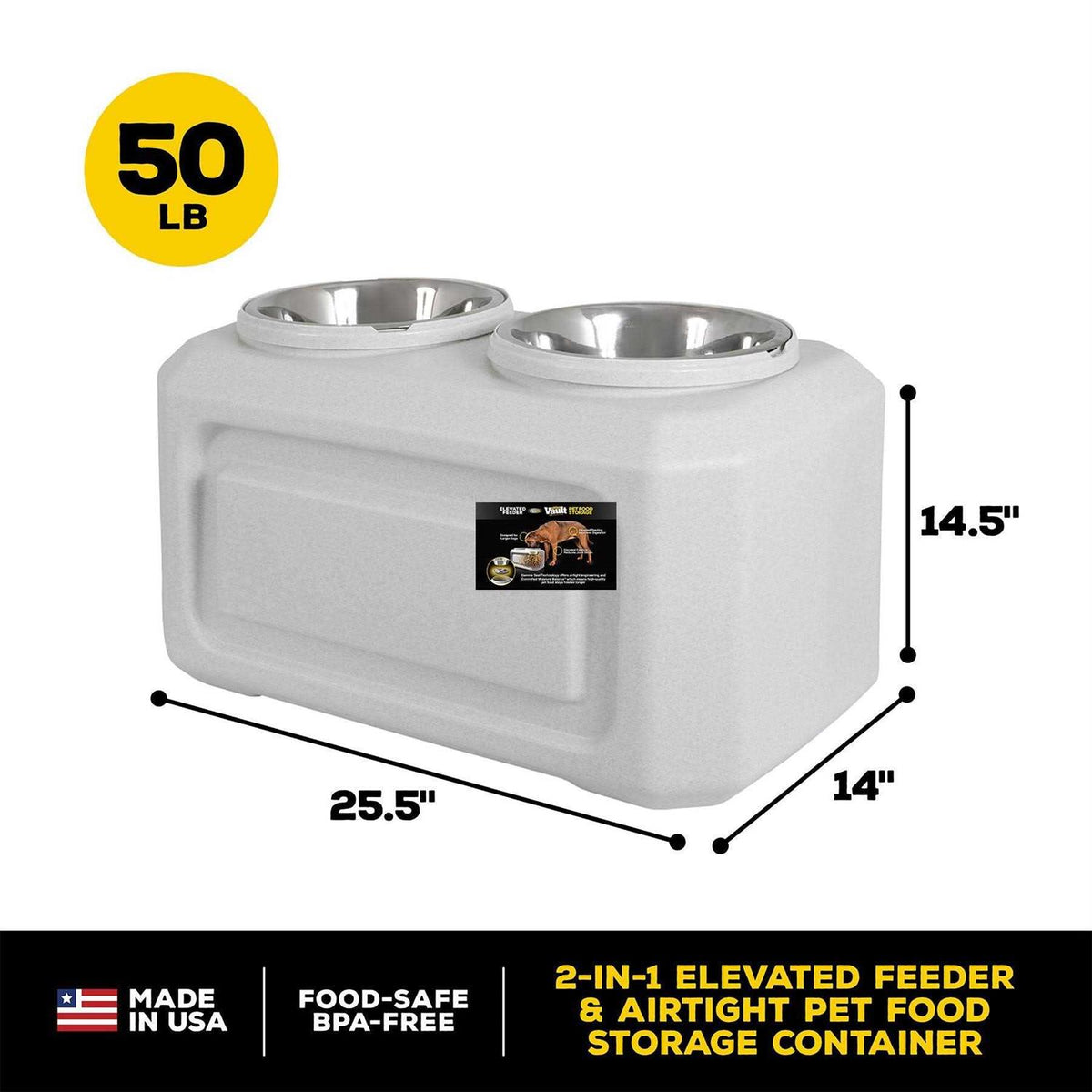 Elevated Dog Feeder with Storage J82912