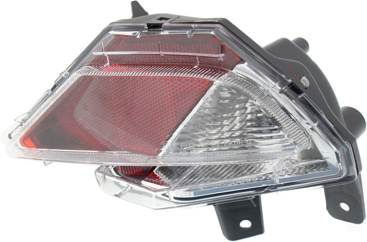 Tail Light Set of 2 Clear Red Lens Halogen J99127