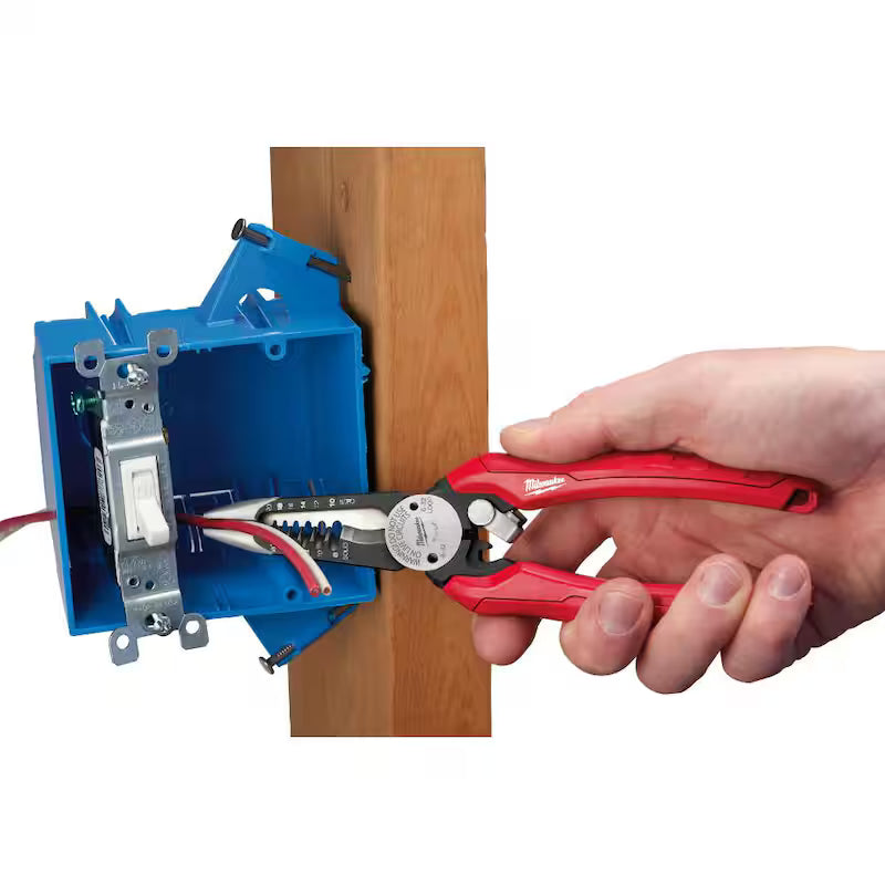 7.75 in. Combination Wire Strippers Pliers W586904