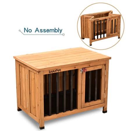 Tan Wooden Pet Crate with Tray B889