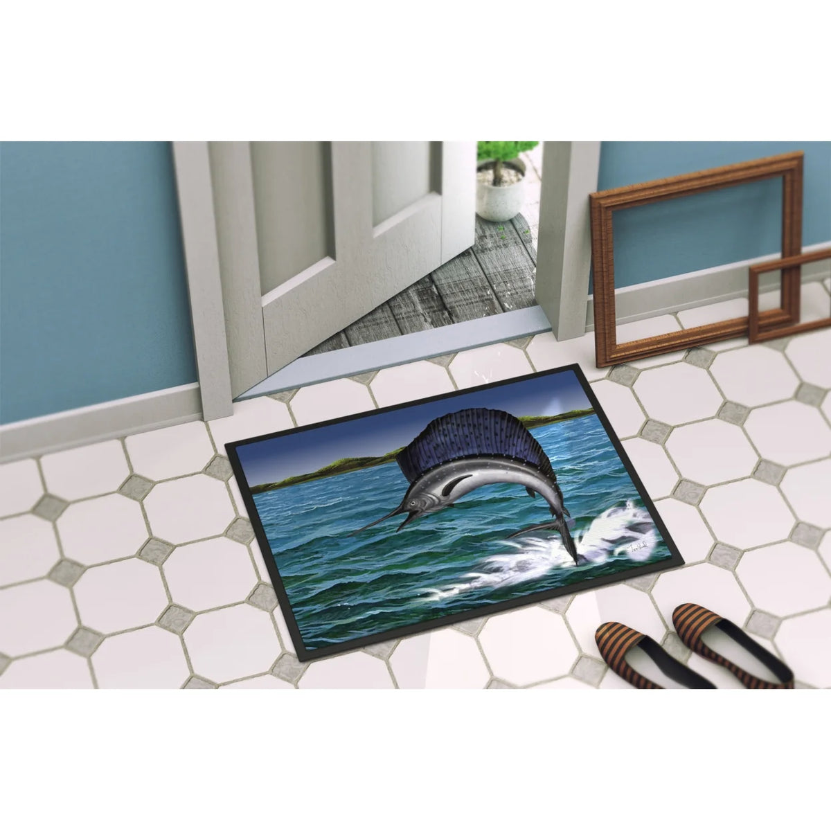 Blue Marlin 24x36 Doormat M916428
