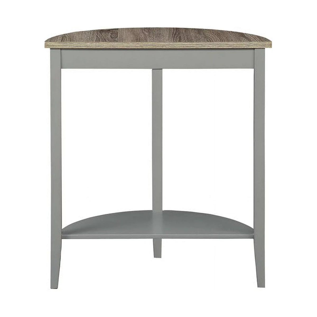 Contemporary Stone Console Table in Gray Oak and Gray A194