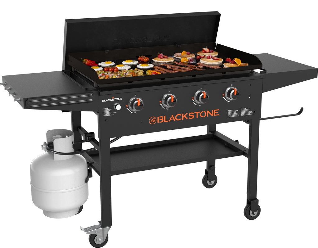 4-Burner Propane Griddle with Hard Cover F38347