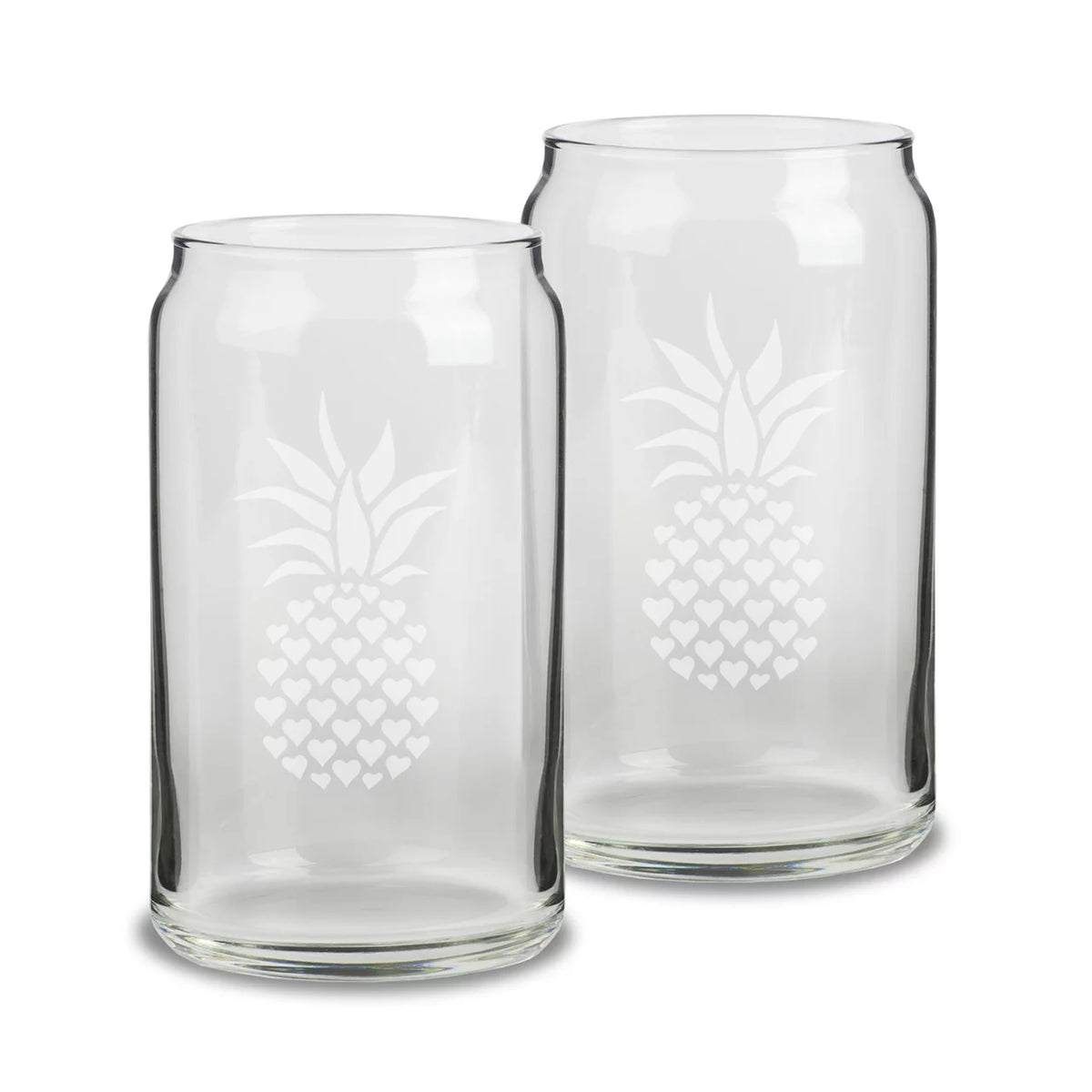 16 oz Beer Can Glass Set of 2 Q91141