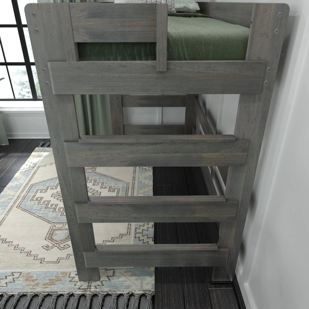 Solid Wood Twin High Loft Bed S220