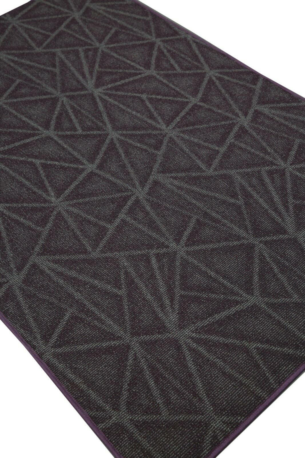 Purple 6' x 12' Solid Color Area Rug C1473
