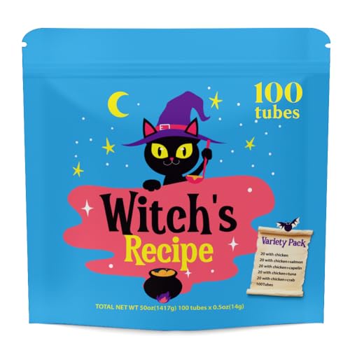 Lickable Creamy Cat Treats, Grain-Free, 100 Tubes, 0.5oz Q100