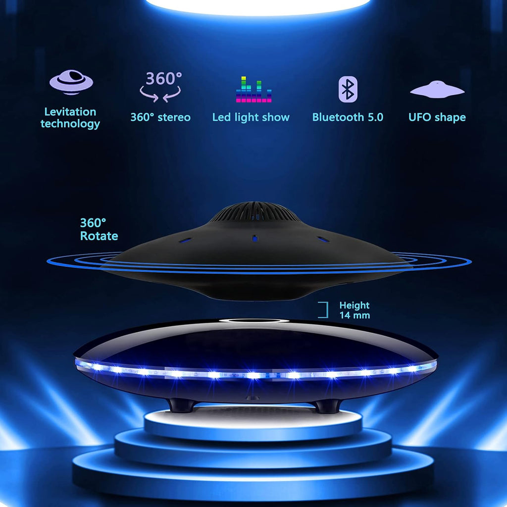 Magnetic Levitating Bluetooth Speaker with LED Lights Base Q68849