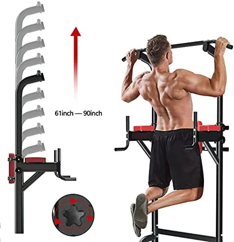 Height Adjustable Power Tower Dip Station I942033