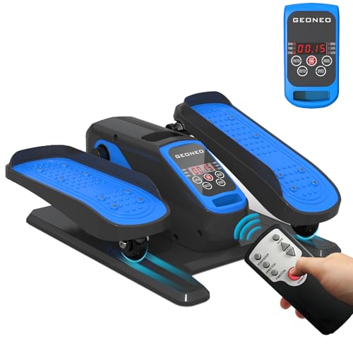 Under Desk Elliptical Machine, Electric Seated Pedal Exerciser with Monitor, Remote Control and 12 Adjustable Speeds A704