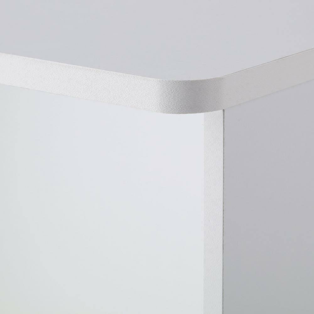 White 2-Tier Offset Bookcase U3208