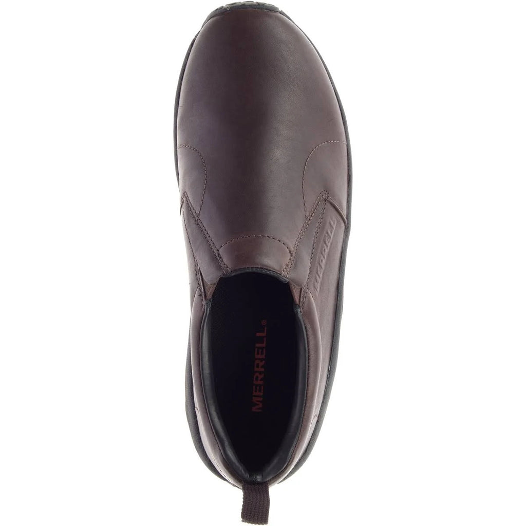 Espresso Leather Slip-On Shoes Y4083