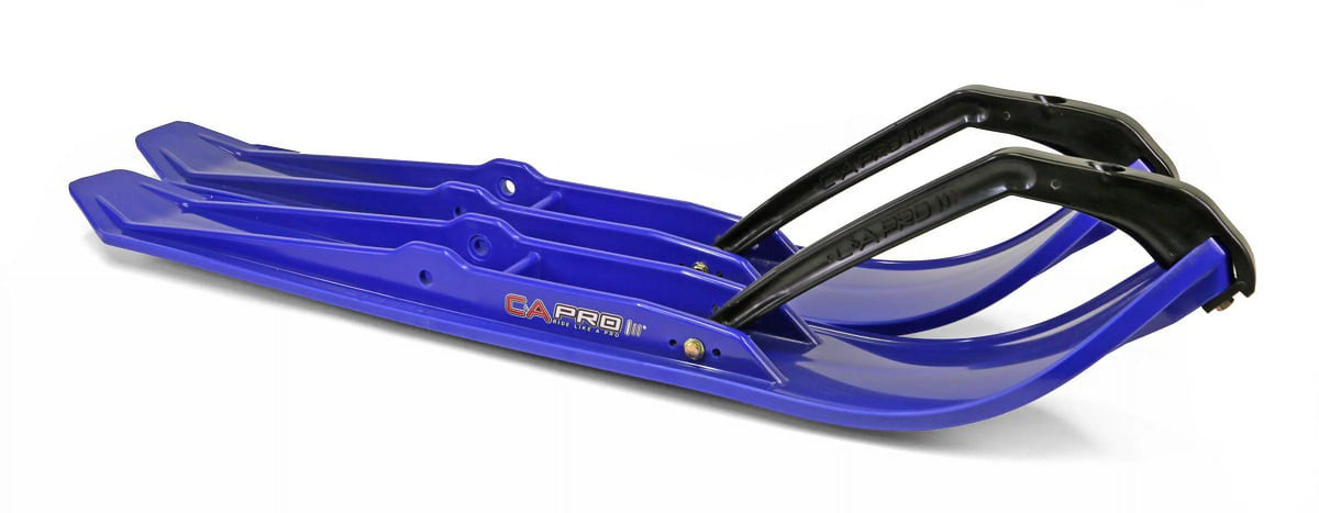 Blue XPT Snowmobile Skis with 7.5" Shaper Bars Complete Kit B724