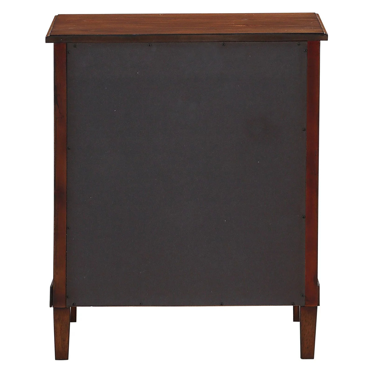 Brown 3-Drawer Wood Nightstand M1342