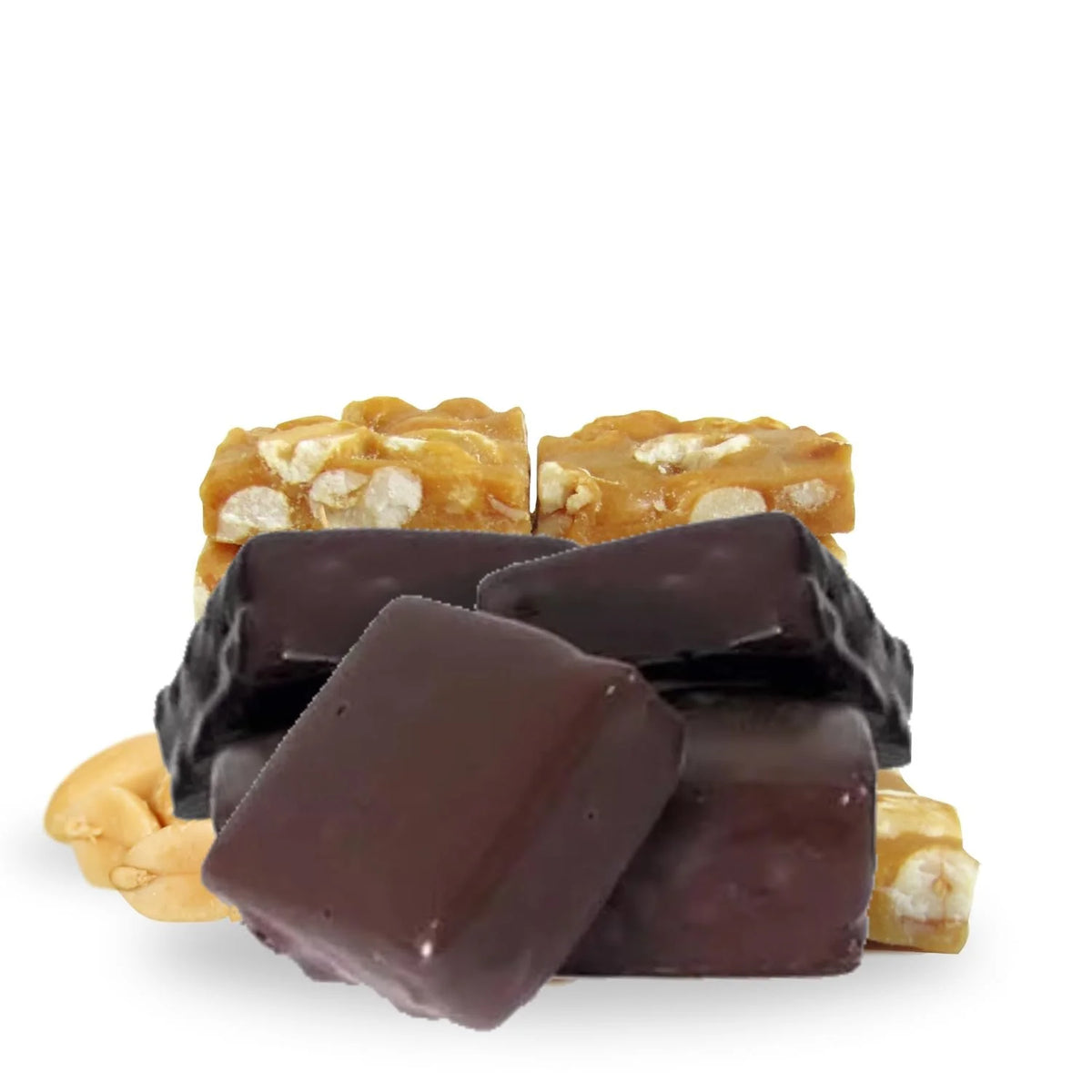 Milk Chocolate Covered Peanut Brittle Candy 2 lbs Bag B4288