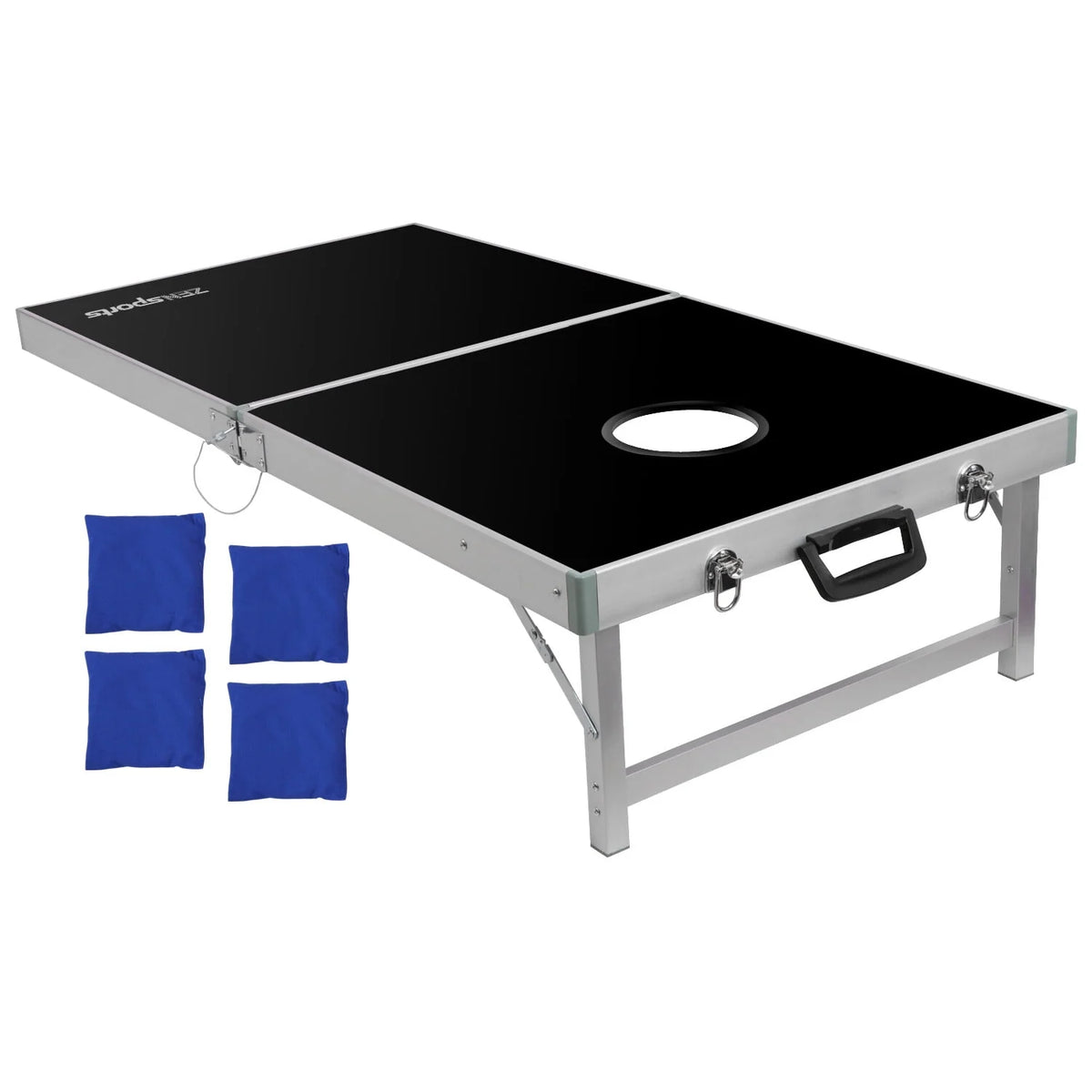 4FT 2FT Aluminum Cornhole Game Board Set with Carry Case D294173