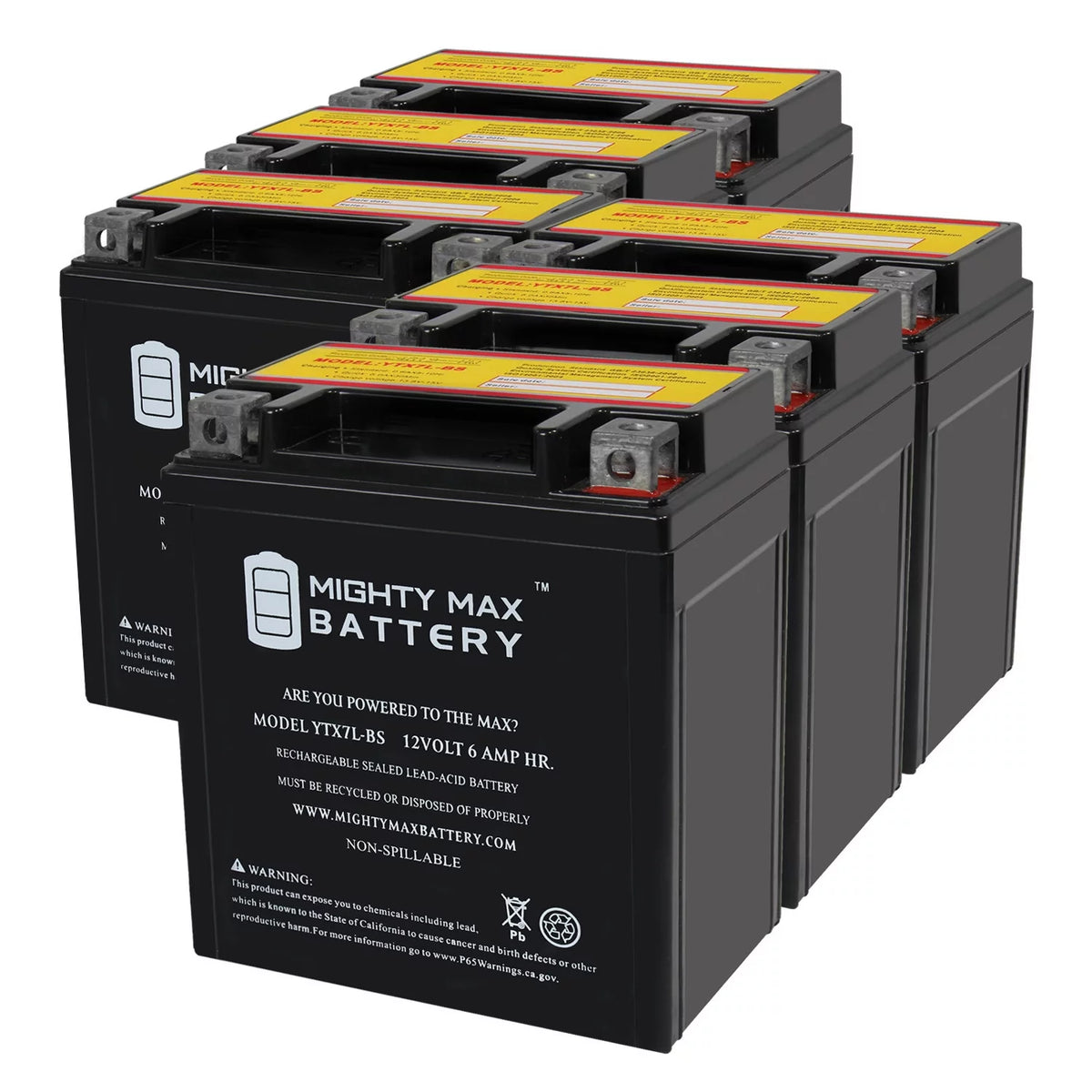 12 Volt 6 AH 100 CCA SLA AGM Motorcycle Battery L3312