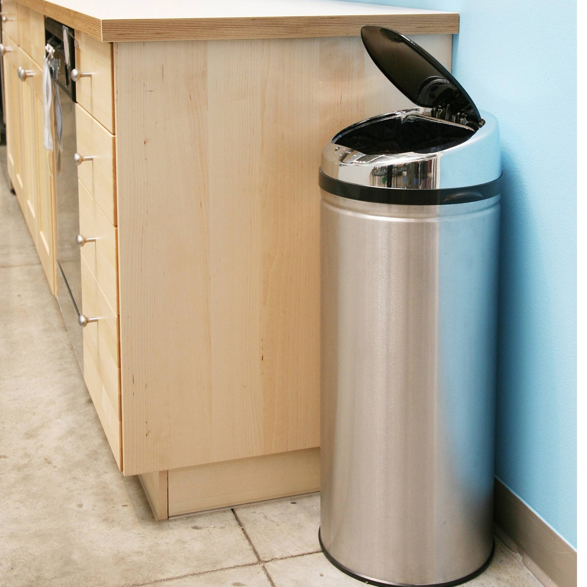 Stainless Steel Motion Sensor Trash Can F242011