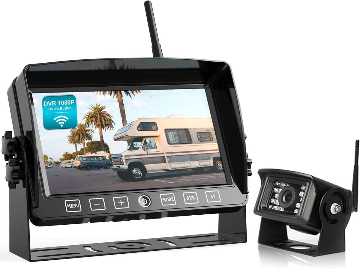 1080P 5 Wireless Backup Camera System with 5-inch Monitor and Rear View Camera M757659