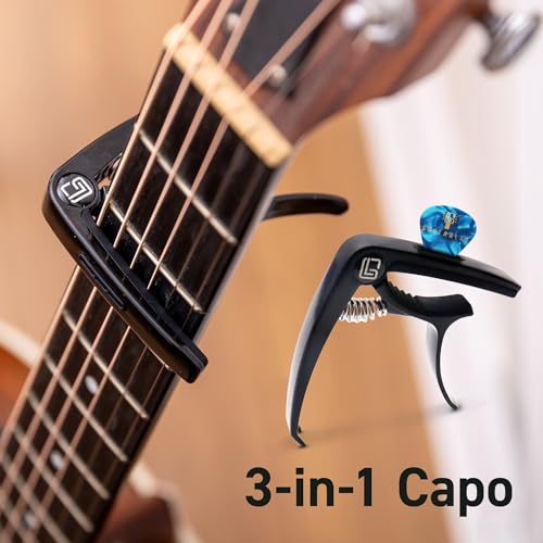 Guitar Accessories Kit with Strap, Capo, Tuner, Picks Y822