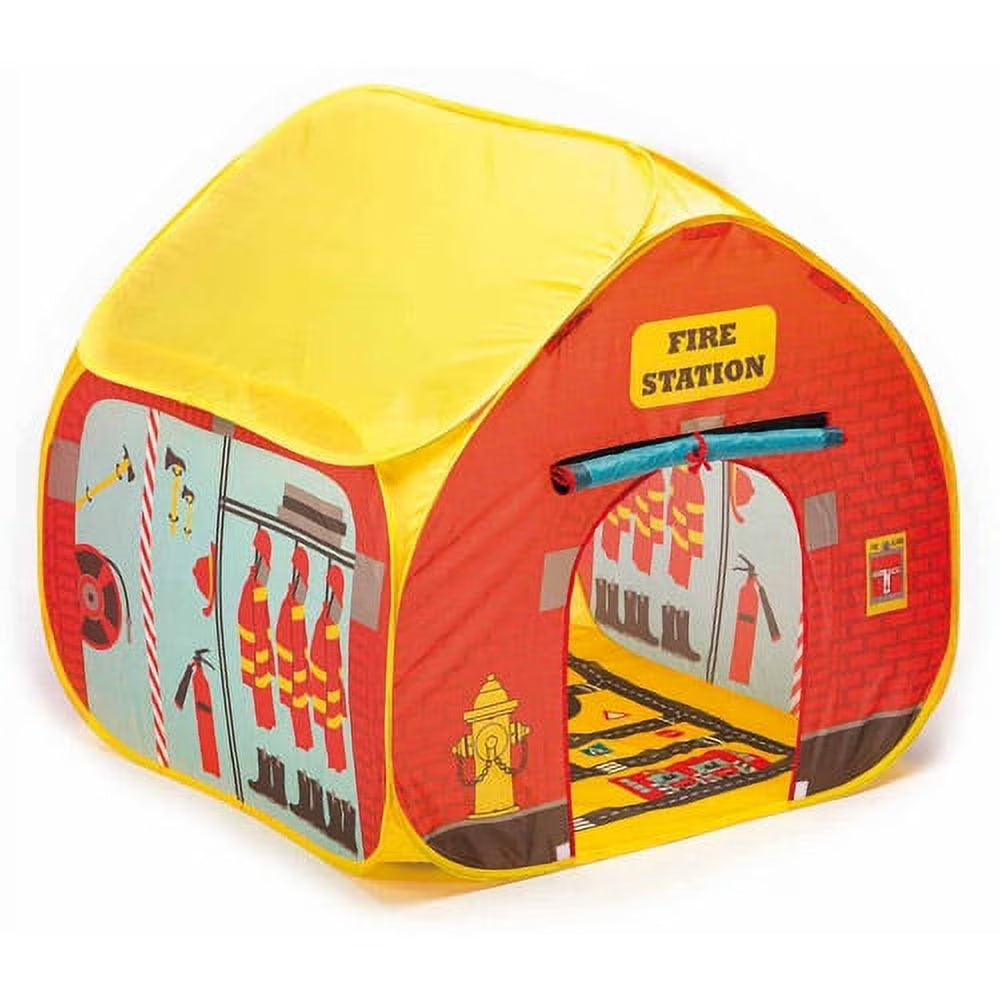 Nylon Firestation Tent with Street Map Playmat O430