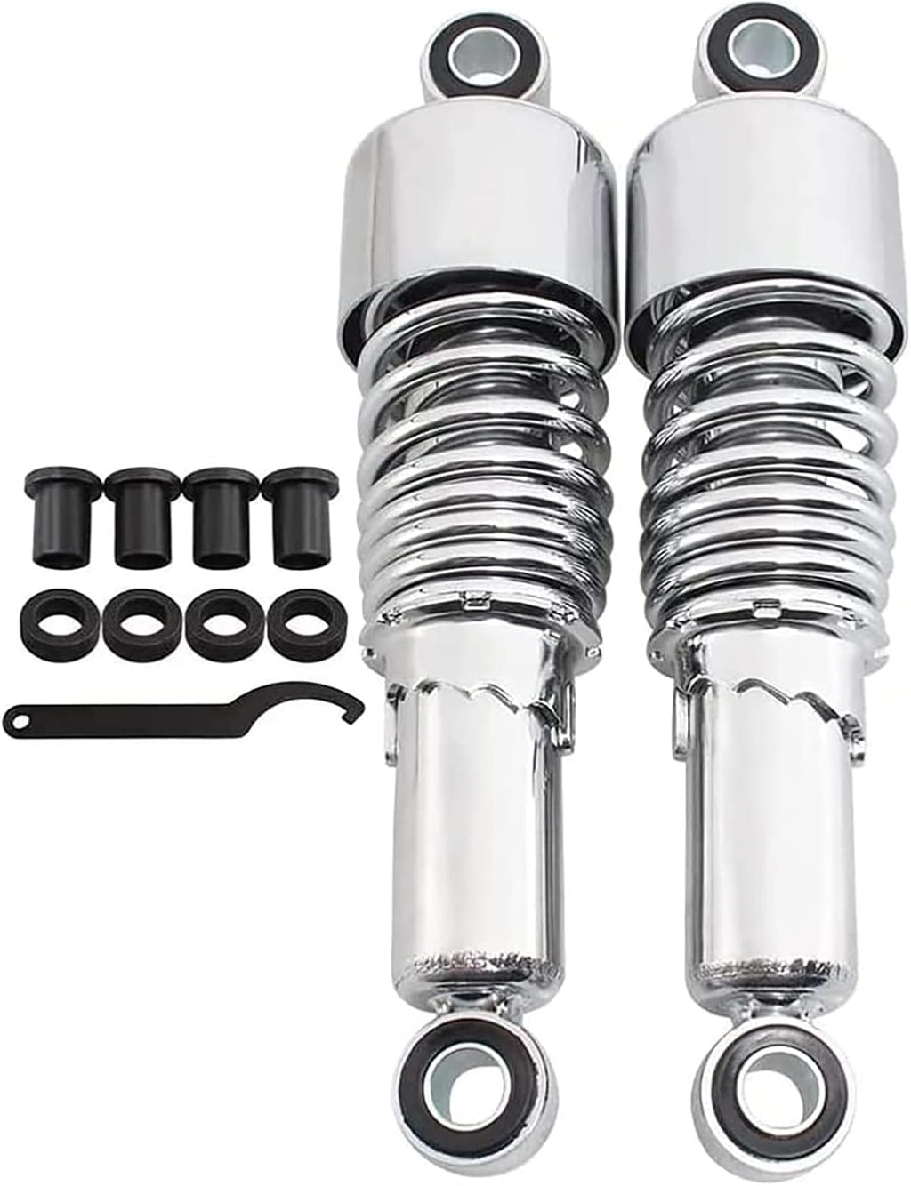 267mm 10.5" Rear Shock Absorber Chrome (A Pair) Y42145