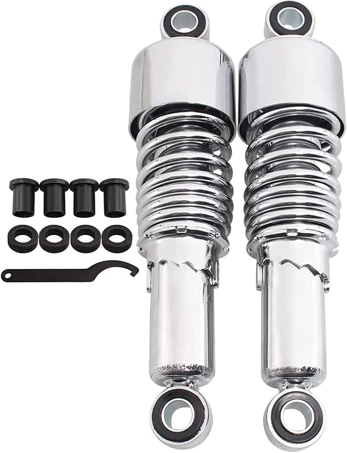 267mm 10.5" Rear Shock Absorber Chrome (A Pair) Y42145
