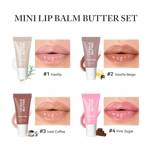 4Pcs Hydrating Lip Gloss Set F190