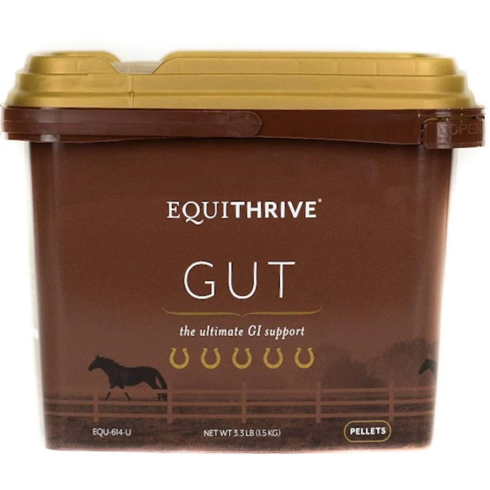 Horse Gut Pellets with Probiotics, Psyllium Husk, Sodium Bicarbonate and Omega 3, 3.3 lbs W721765