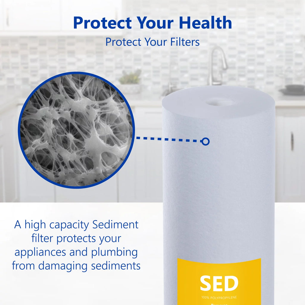 Sediment Replacement Filter 5 Micron 4.5" x 20" Water Filter W784476
